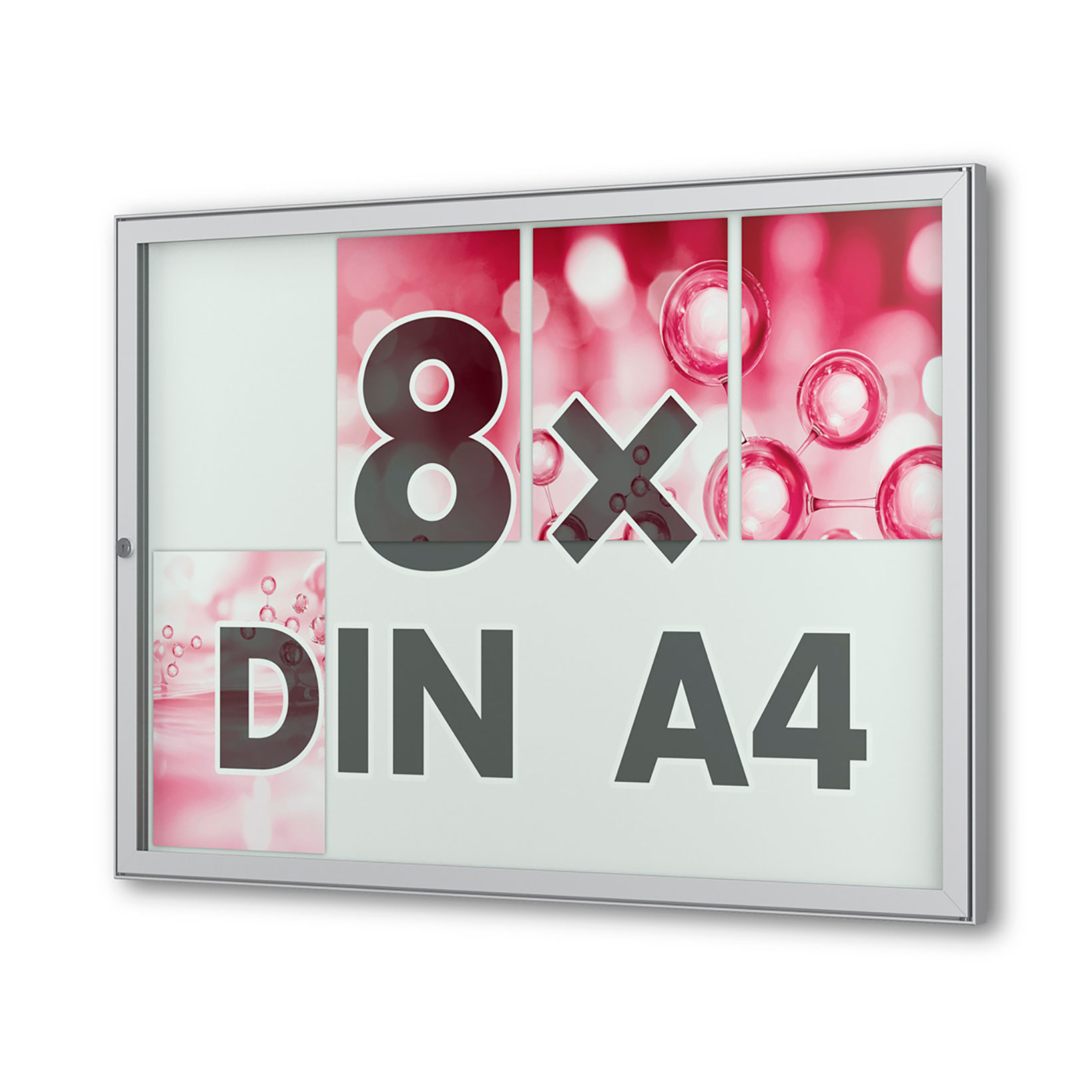 8 x DIN A4 Flachschaukasten Tesus - quer - eckig 8 x DIN A4 Flachschaukasten Tesus - quer - eckig