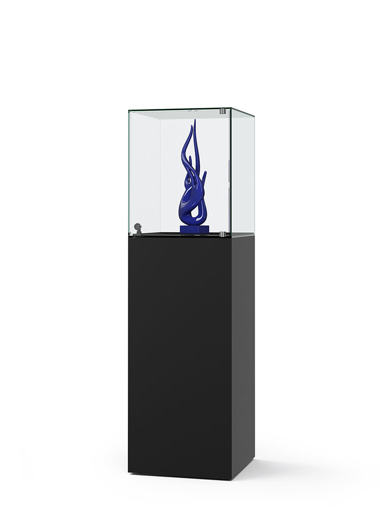 Haubenvitrine mit Drehtür Haubenvitrine mit Drehtür