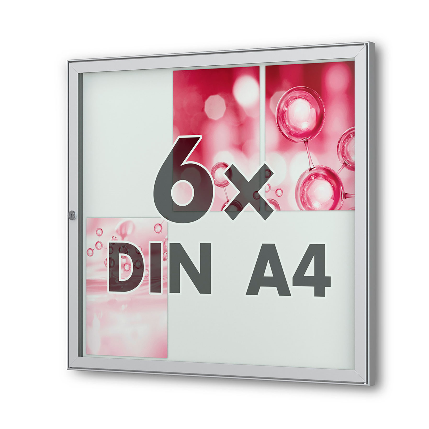 6 x DIN A4 Flachschaukasten Tesus - eckig 6 x DIN A4 Flachschaukasten Tesus - eckig